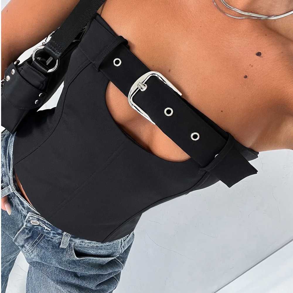 Marry The Night Bustier Black NWT